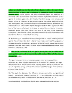 action is substituted for the rule of law. Such would be the case if the
administration of justice were corrupted by measures
