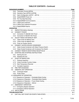 iii
T-318
TABLE OF CONTENTS -- Continued
PARAGRAPH NUMBER
Page
3.6.5
Thermistor Format (dCF04)
3--9
. . . . . . . . . . . . .