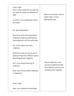 Grade 7 Data Collection Lesson Plan | PDF | Scientific Method | Data