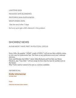 LIGHTENS SKIN
REDUCES SKIN BLEMISHES
RESTORES SKIN SUPPLENESS
MOISTURIZES SKIN, 
 See the result after 7 days
So hurry up to