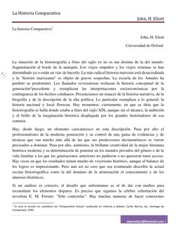 La Historia Comparativa