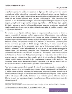 La Historia Comparativa