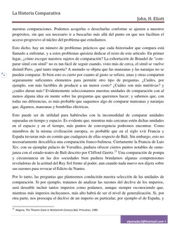 La Historia Comparativa