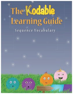 !
S e q u e n c e V o c a b ul a r y