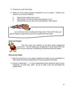 36 
 
5. Present your work to the class. 
 
6. Below are three critical questions prepared for you to answer.  Express your