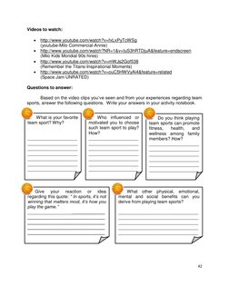 42 
 
Videos to watch: 
 
 http://www.youtube.com/watch?v=fxLxPyTcWSg  
(youtube-Milo Commercial-Annie) 
 http://www.youtub