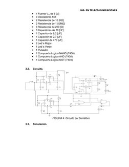 ING. EN TELECOMUNICACIONES

1 Fuente Vcc de 5 [V]

3 Osciladores 555

2 Resistencia de 10 [KΩ]

2 Resistencia de 1,5 [MΩ]