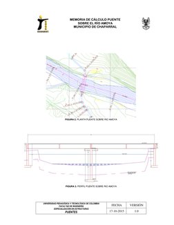MEMORIA DE CÁLCULO PUENTE 
SOBRE EL RÍO AMOYA 
MUNICIPIO DE CHAPARRAL 
 
 
 
 
UNIVERSIDAD PEDAGÓGICA Y TECNOLÓGICA