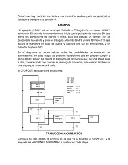 Cuando no hay condición asociada a una transición, se dice que la receptividad es 
verdadera siempre y se escribe =1. 
EJEMPL