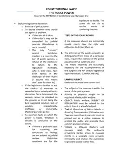 Police Power in the Philippine Constitution | PDF | Eminent Domain ...