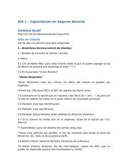 Capacitación en Sistema Acsel para Seguros | PDF | Póliza de seguros ...