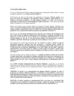 2.2 ELUSIÓN TRIBUTARIA
Al revisar el Diccionario de la Real Academia Española para la consulta del vocablo “elusión” se otorg