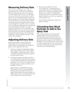 5
Sprayer Calibration
BERRY Production Guide - Beneficial Management Practices for Commercial Growers in British Columbia
 Re