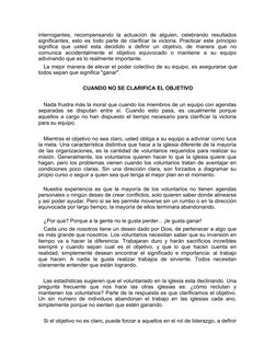 interrogantes, recompensando la actuación de alguien, celebrando resultados 
significantes, esto es todo parte de clarificar