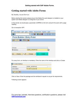 SAP Adobe Forms Tutorial Guide | PDF