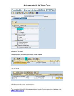 SAP Adobe Forms Tutorial Guide | PDF