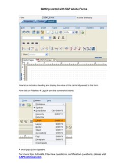 SAP Adobe Forms Tutorial Guide | PDF