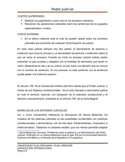 Poder Judicial
CORTES SUPERIORES

Realizan el juzgamiento o juicio oral en los procesos ordinarios.

Resuelven las apelacio
