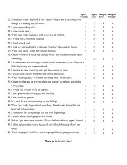 UPPS-P Impulsive Behavior Scale Guide | PDF | Impulsivity | Action ...