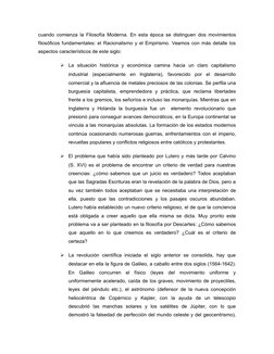 cuando comienza la Filosofía Moderna. En esta época se distinguen dos movimientos
filosóficos fundamentales: el Racionalismo