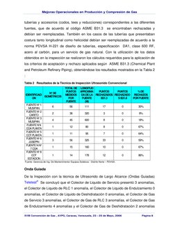 Mejoras Operacionales en Producción y Compresión de Gas
XVII Convención de Gas , AVPG, Caracas, Venezuela, 23 - 25 de Mayo, 2