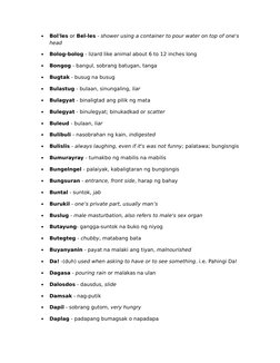 Baler Language: Unique Vocabulary Guide | PDF | Nature