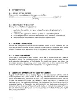 CONCLUSION
1
1
INTRODUCTION
1.1
ORIGIN OF THE REPORT
This report is prepared as a partial requirement of the 
course………………………