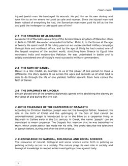 CONCLUSION
3
injured Jewish man. He bandaged his wounds. He put him on his own donkey and
took him to an inn where he could b