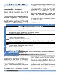 4 
Evaluación Inicial 
V Curso de Capacitación en Emergencias Prehospitalarias 
 
EEvvaallu
uaacciió
ón
n  PPrriim
maarriiaa
