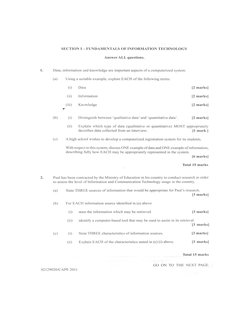 Information Technology Unit 1 Past Papers-1 | PDF | Science | It ...