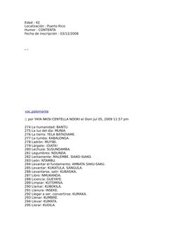 Edad : 42
Localización : Puerto Rico
Humor : CONTENTA
Fecha de inscripción : 03/12/2008
 
voc.palomonte (http://soloentrepale