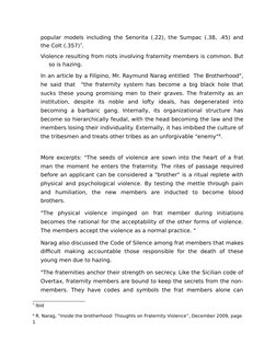 popular models including the Senorita (.22), the Sumpac (.38, .45) and
the Colt (.357)7.
Violence resulting from riots involv