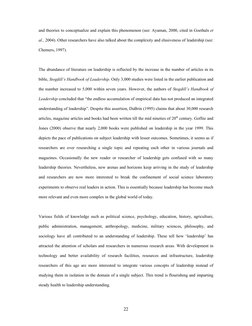 22 
and theories to conceptualize and explain this phenomenon (see: Ayaman, 2000, cited in Goethals et 
al., 2004). Other r