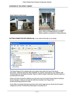 Telkom Mobile Street Cabinet Configuration Booklet 
3 of 12 
OVERVIEW OF THE STREET CABINET 
Street Cabinet Locked closed