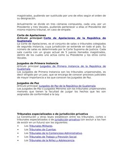 Funciones y Estructura del OJ Guatemala | PDF | Juez | Jurisdicción