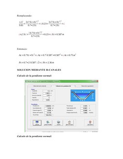 Remplazando:
1.5
2
9.81=
(0.7Yc+Yc
2)
3
0.7+2Yc
=¿0.23=
(0.7Yc+Yc
2)
3
0.7+2Yc
=¿
¿>f (Yc )=(0.7Yc+Yc
2)
3
0.7+2Yc
=0.23=¿Yc=