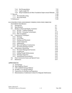 FHWA NHI-05-037 
 
 
Geotechnical Aspects of Pavements                                                i - 8