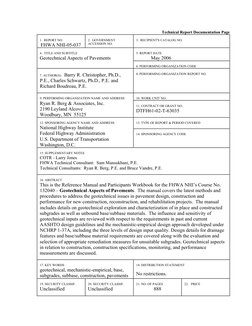 Technical Report Documentation Page 
 
1.  REPORT NO. 
 FHWA NHI-05-037 
 
2.  GOVERNMENT       
ACCESSION NO. 
 
3.  RECIP