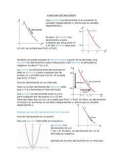 FUNCION DECRECIENTE
Una función  (http://www.universoformulas.com/matematicas/analisis/funciones/) (http://www.universoformul