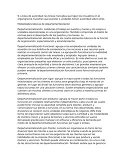 9. Líneas de autoridad: las líneas marcadas que ligan los recuadros en el 
organigrama muestran que puestos o unidades tienen