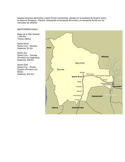 Mapa y Red Ferroviaria de Bolivia | PDF | Transporte ferroviario ...
