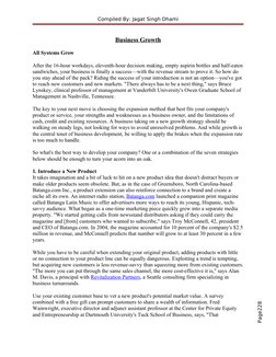 Page228
Compiled By: Jagat Singh Dhami
Business Growth
All Systems Grow
After the 16-hour workdays, eleventh-hour decision ma