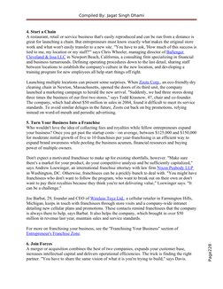 Page228
Compiled By: Jagat Singh Dhami
4. Start a Chain
A restaurant, retail or service business that's easily reproduced and