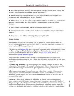 Page228
Compiled By: Jagat Singh Dhami
Are current operations, including order management, customer service, record keeping