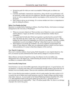 Page228
Compiled By: Jagat Singh Dhami
•
Set precise goals for what you want to accomplish. Without goals, an alliance can
f