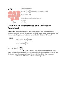 Single Slit Diffraction Problems | PDF | Diffraction | Wavelength