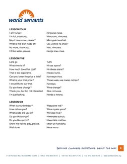 Kamba Language Basics and Phrases | PDF | Cuisine | Cooking