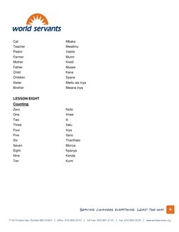 Kamba Language Basics and Phrases | PDF | Cuisine | Cooking