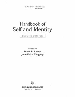 Handbook of Self and Identity - Second Edition - Ch. 4 Pp. 69-104