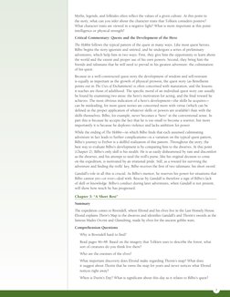 Myths, legends, and folktales often reflect the values of a given culture. At this point in 
the story, what can you infer ab